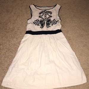 Anthropologie leifnotes beautiful cream dress!